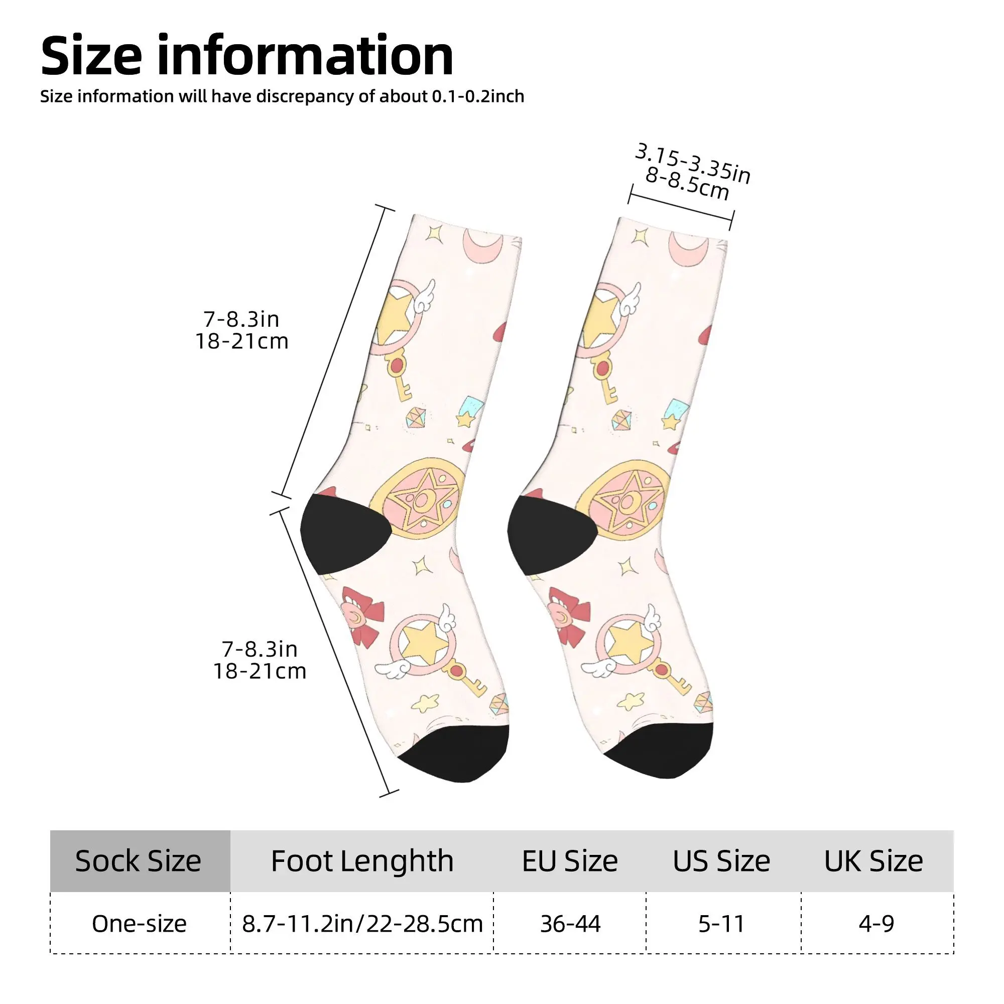 Calzini Anime Card Captor Sakura Calze invernali Casual Adulti Uomini Calzini comodi Modello Calzini anti-sudore da ciclismo