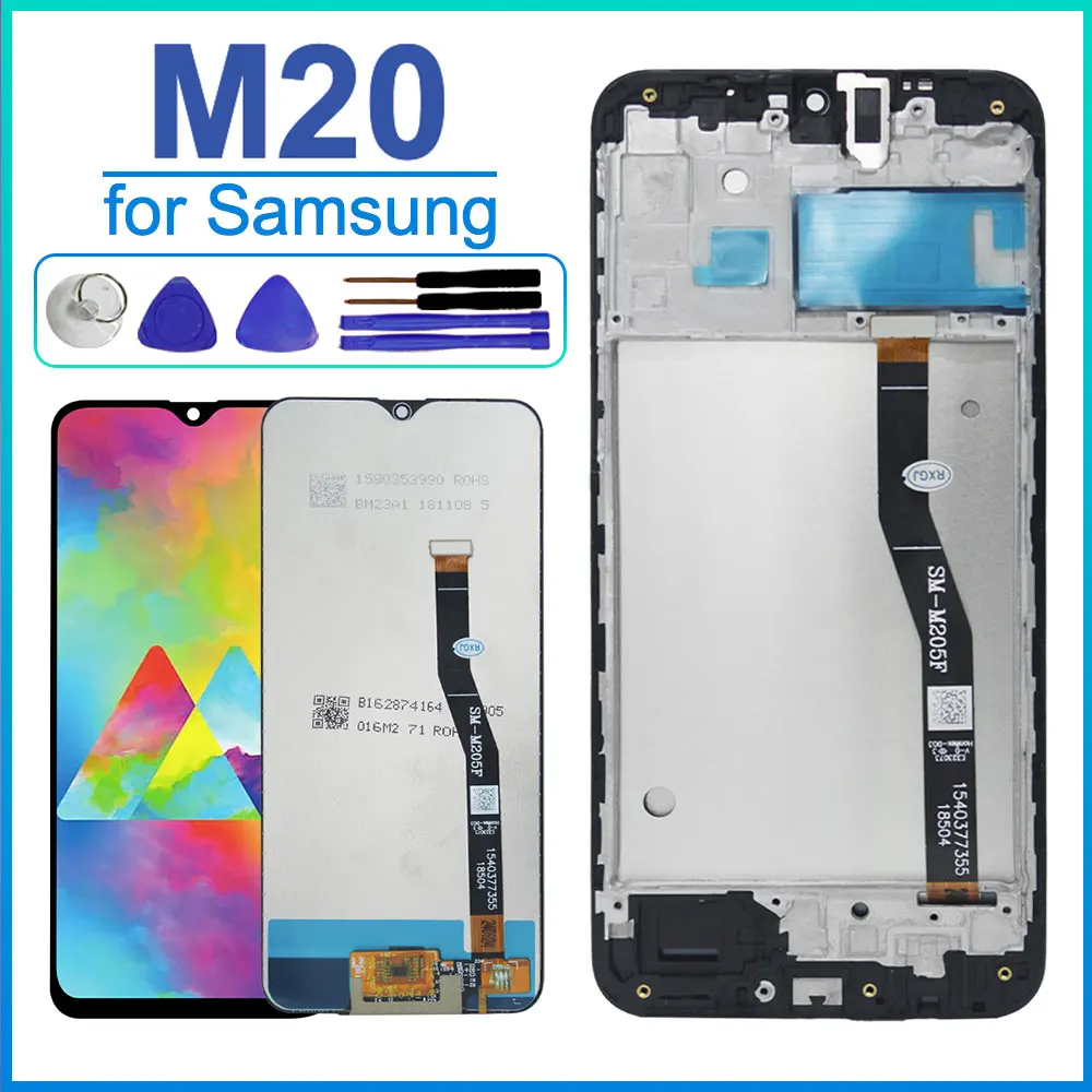 New LCD for Samsung M20 LCD Display Touch Screen Digitizer Replacement for Samsung M20 Phone Screen M205 M205FN M205G M205F