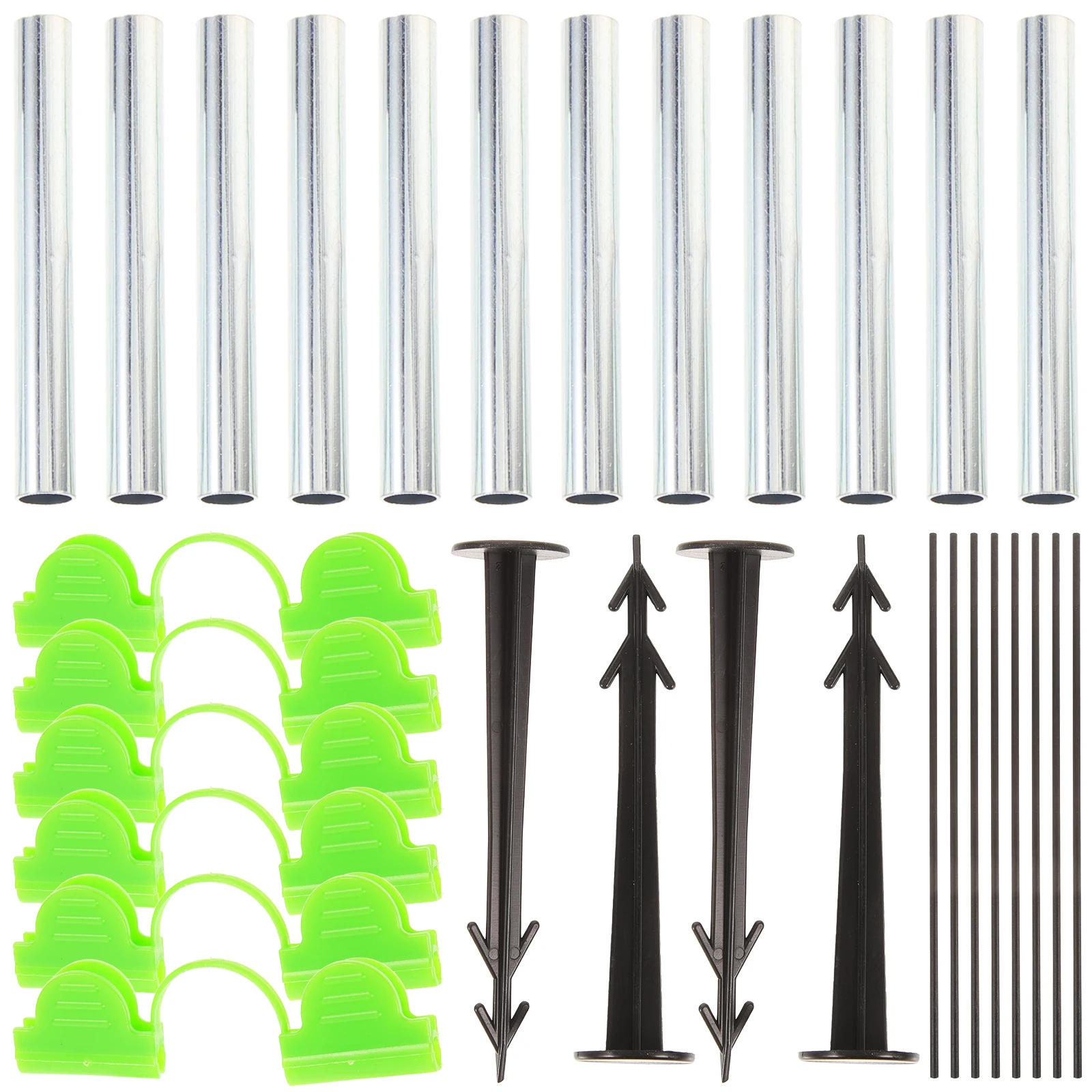 

1 set Arch Shaped Plastic Garden Hoops Plant Cover Insect Proof Mesh Row Grow Tunnel Greenhouse Kit Raised Beds