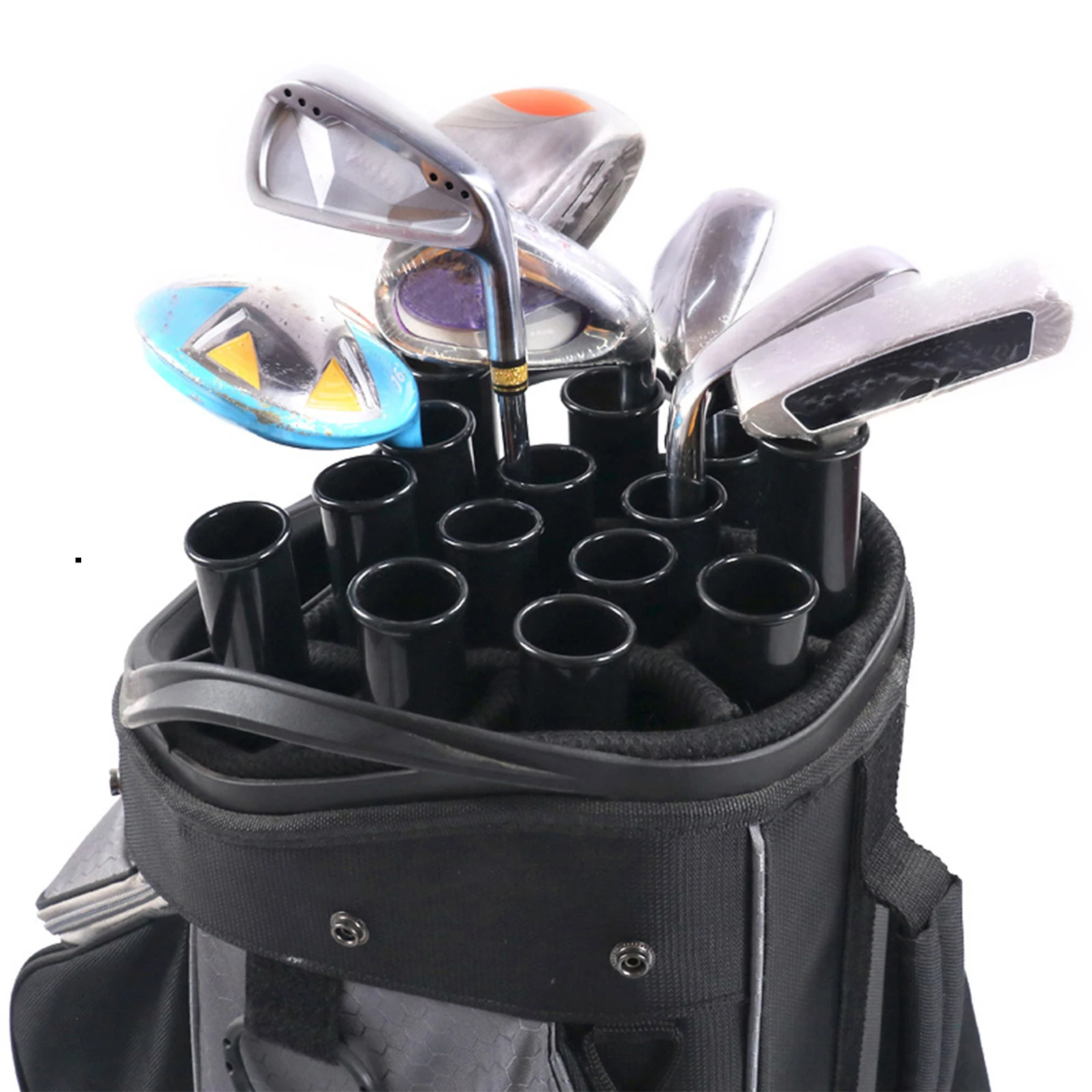 1-14 szt. Torba na kij golfowy ochraniacz na rurki do kijów golfowych prezent dla golfisty na zewnątrz przenośny organizer na klub golfowy trening