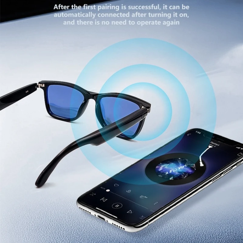 Kacamata Olahraga GS05 Dengan Kamera Perekam Video AI Pengenal Foto Panggilan Bluetooth Terjemahan Asisten Suara