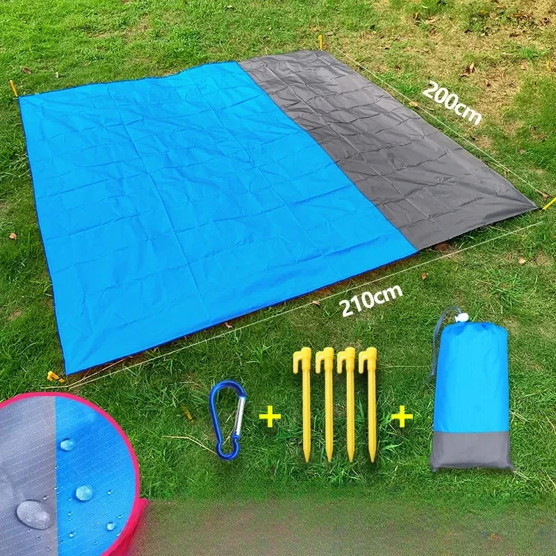 Waterproof Camping Mat Beach Blanket Outdoor Portable Lightweight Mattress Picnic Blanket Tourism Ground Carpet Folding Tent