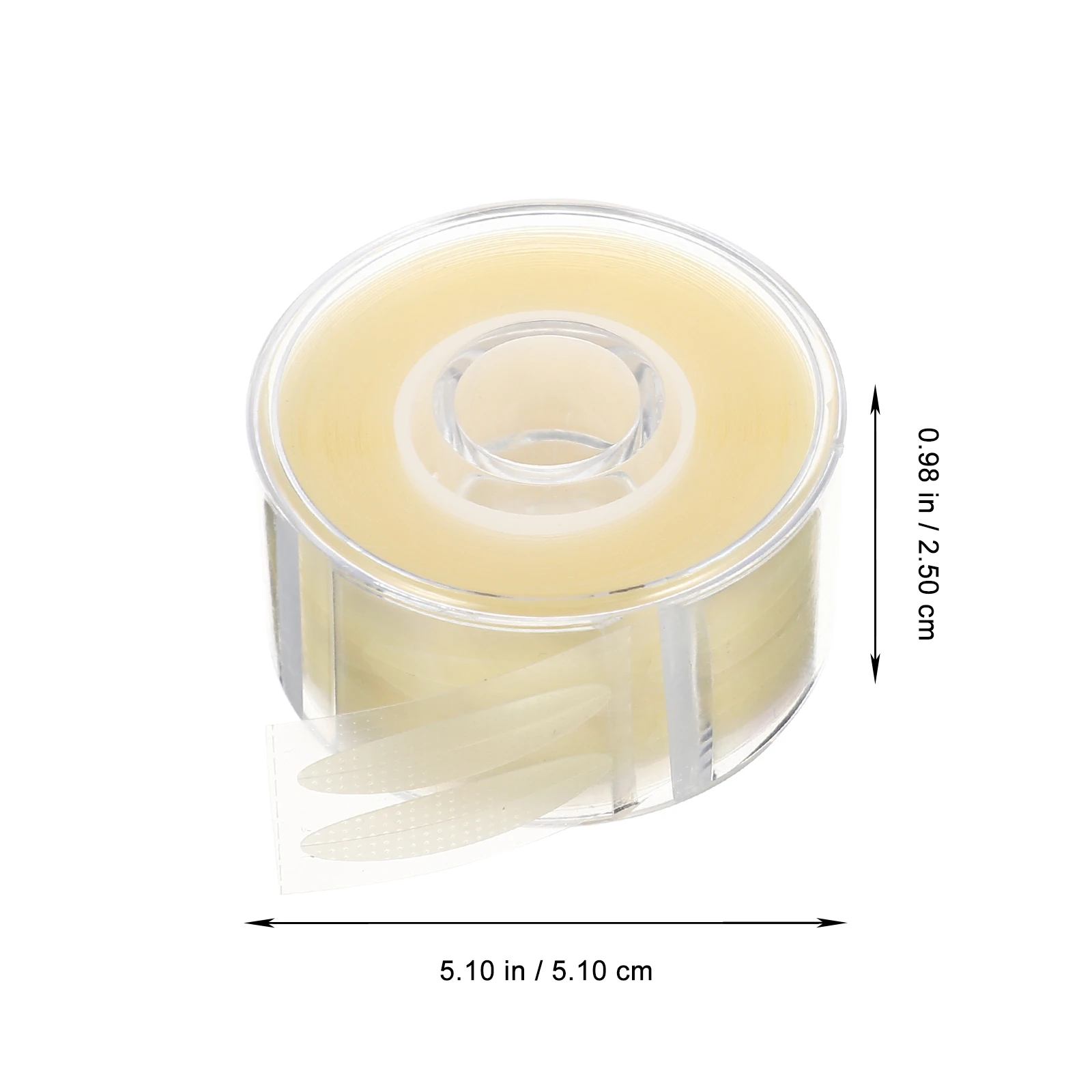 4 ロール目に見えないまぶたテープ二重まぶたリフターストリップソフトで快適なアイメイクツール女性のための幅広い用途日常使用