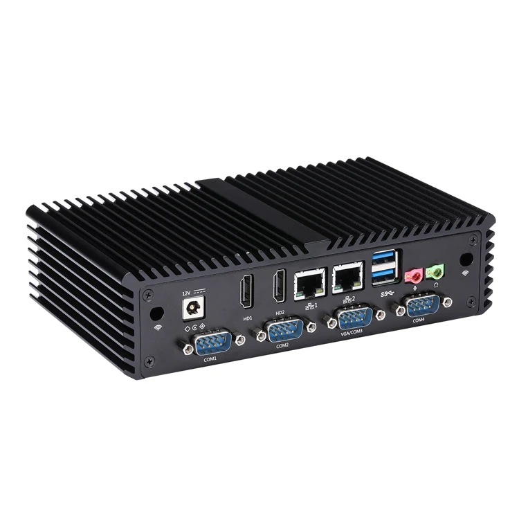 Mini PC Core I3 I5 I7 DDR3L Support 4k Dual Hd VGA High-performance 6 COM Fanless Mini Industrial Computer