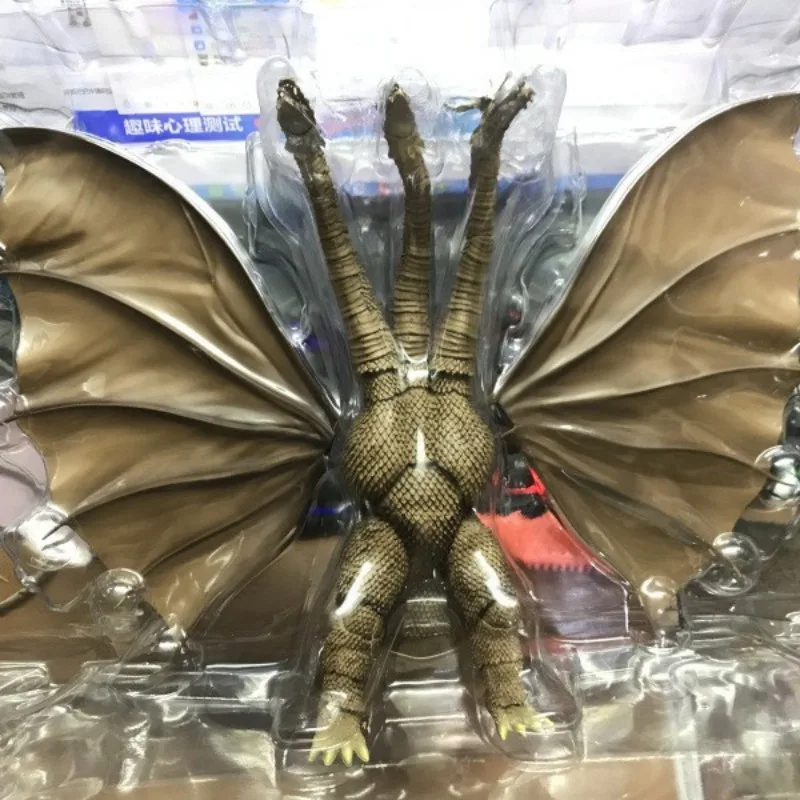 Neuer klassischer Anime-Filmfigur Godzilla King Ghidorah Dinosaurier Kawaii Figur PVC Modell Spielzeug Puppe Ornament Geschenke