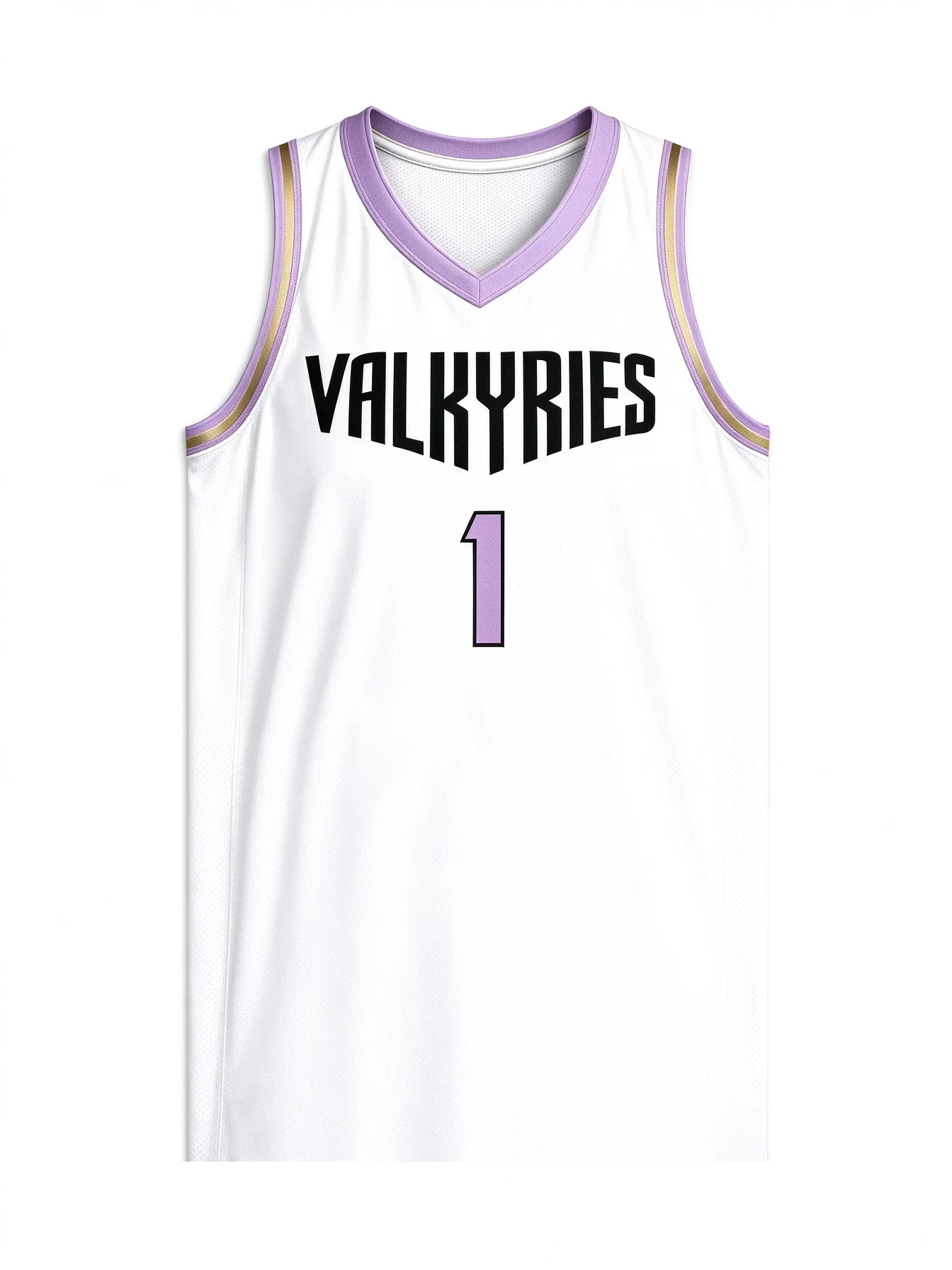 Breathable Sleeveless Basketball Tank VALKYRIES Print Number 1 Mesh Sports Jersey For Workout Competition