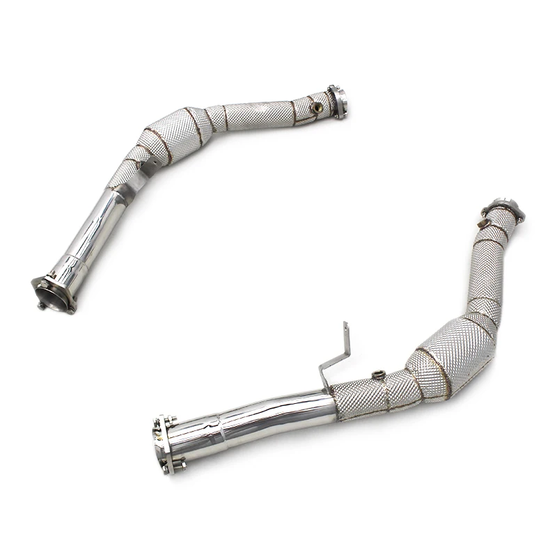 

ODM Header Catted Downpipe For Benz G500 G550 G63 W463 5.5T 4.0T Auto Car Escape High Flow Pipe SS304 Street Cat Exhaust System