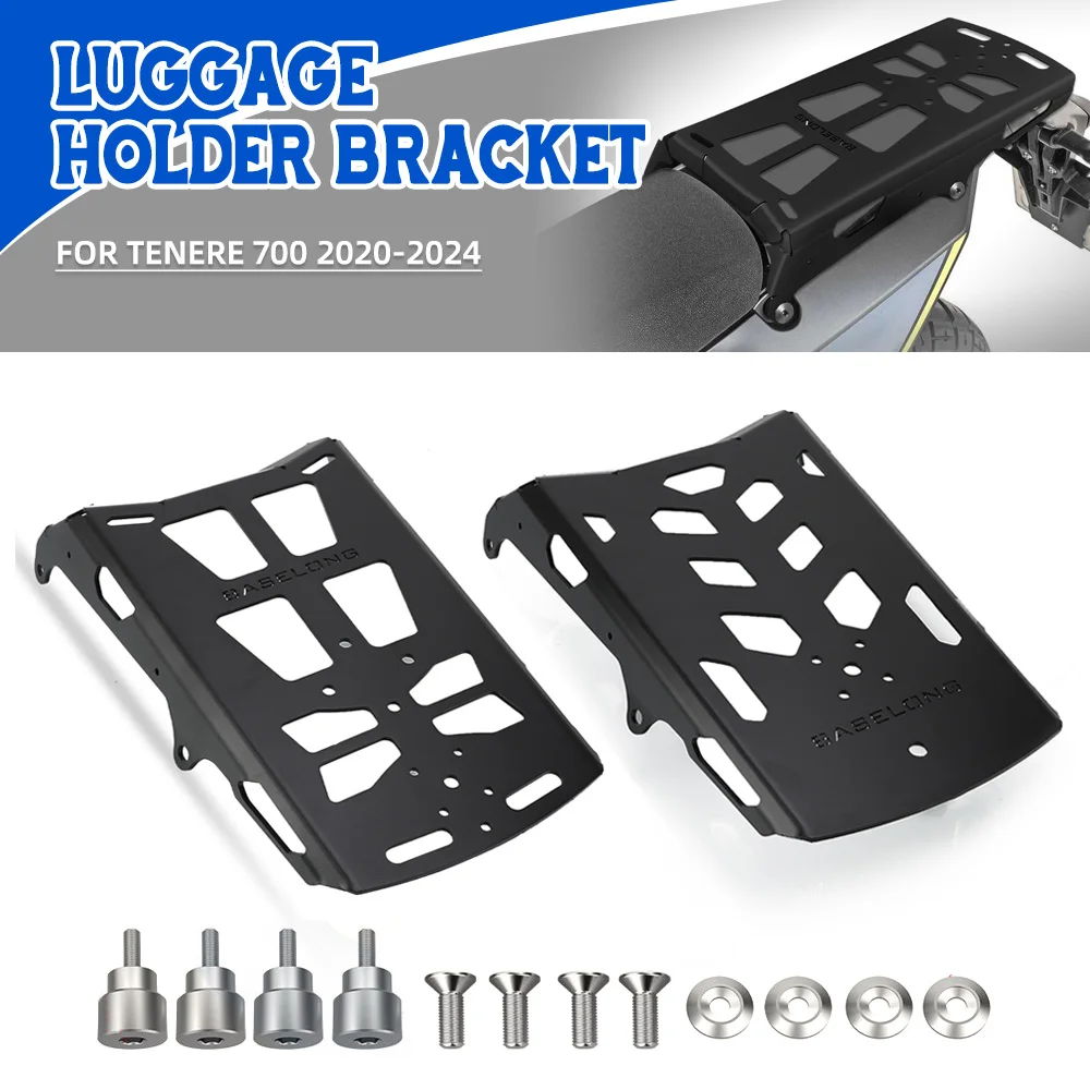 

For Yamaha Tenere 700 2020-2021-2022-2023-2024 Motorcycle Accessories Rear Luggage Rack Support Shelf Bracket Holder Aluminum