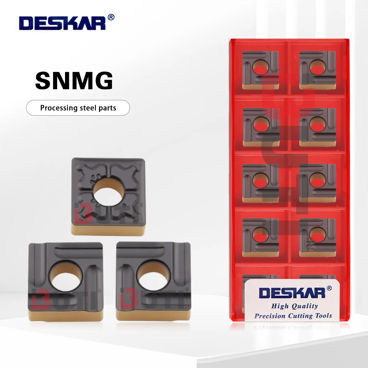 

DESKAR 100% оригинал SNMG120408-TM 120408R-S 120408L-S LF9118 Токарный станок с числовым управлением Токарные лезвия Серия SNMG Режущий резак