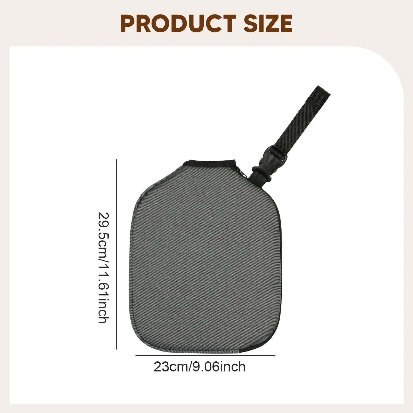 

Sports Pickleball Racket Head Cover Waterproof Oxford Cloth Protective Case with Handle for Easy Transport