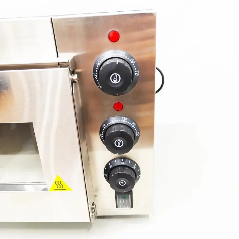 Calcium carbide deck oven single-layer commercial oven with chamber stainless steel construction and digital timer