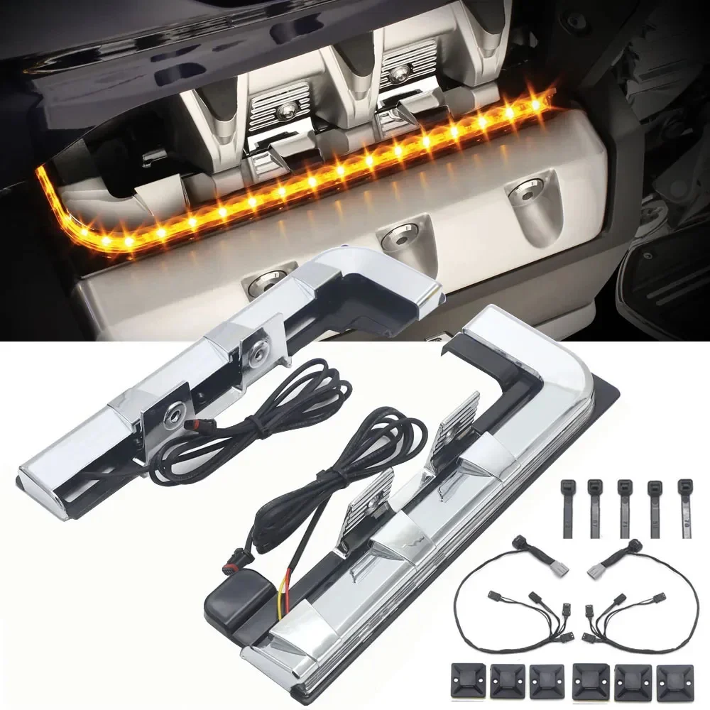 

Motorcycle Left Right LED Running Fairing Light Lamp Engine Decorative for Honda Goldwing GL1800 F6B 2018-2023