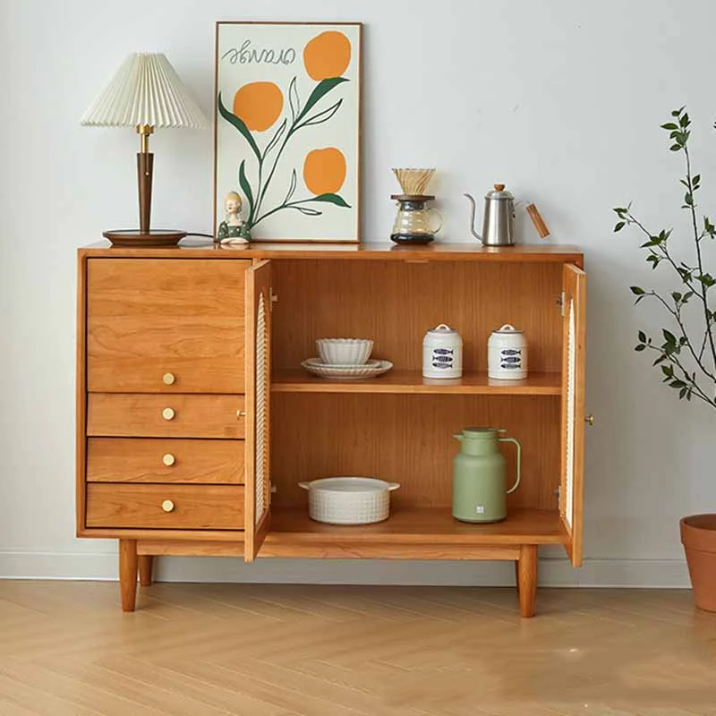 Dustproof Cozy Storage Cabinet Classic Organizers Nordic Narrow Living Room Cabinets Drawer Wooden Szafki Do Salonu Furniture