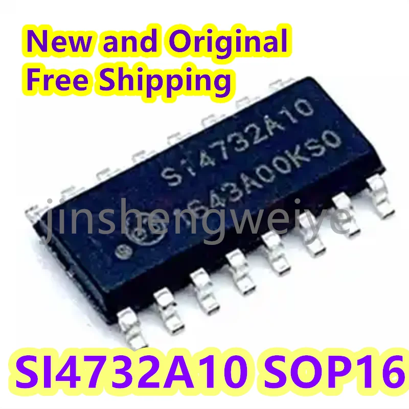 2PCS SI4732-A10-GSR SI4732 Silkscreen SI4732A10 SOP16 RF Receiver IC Authentic Free Shipping