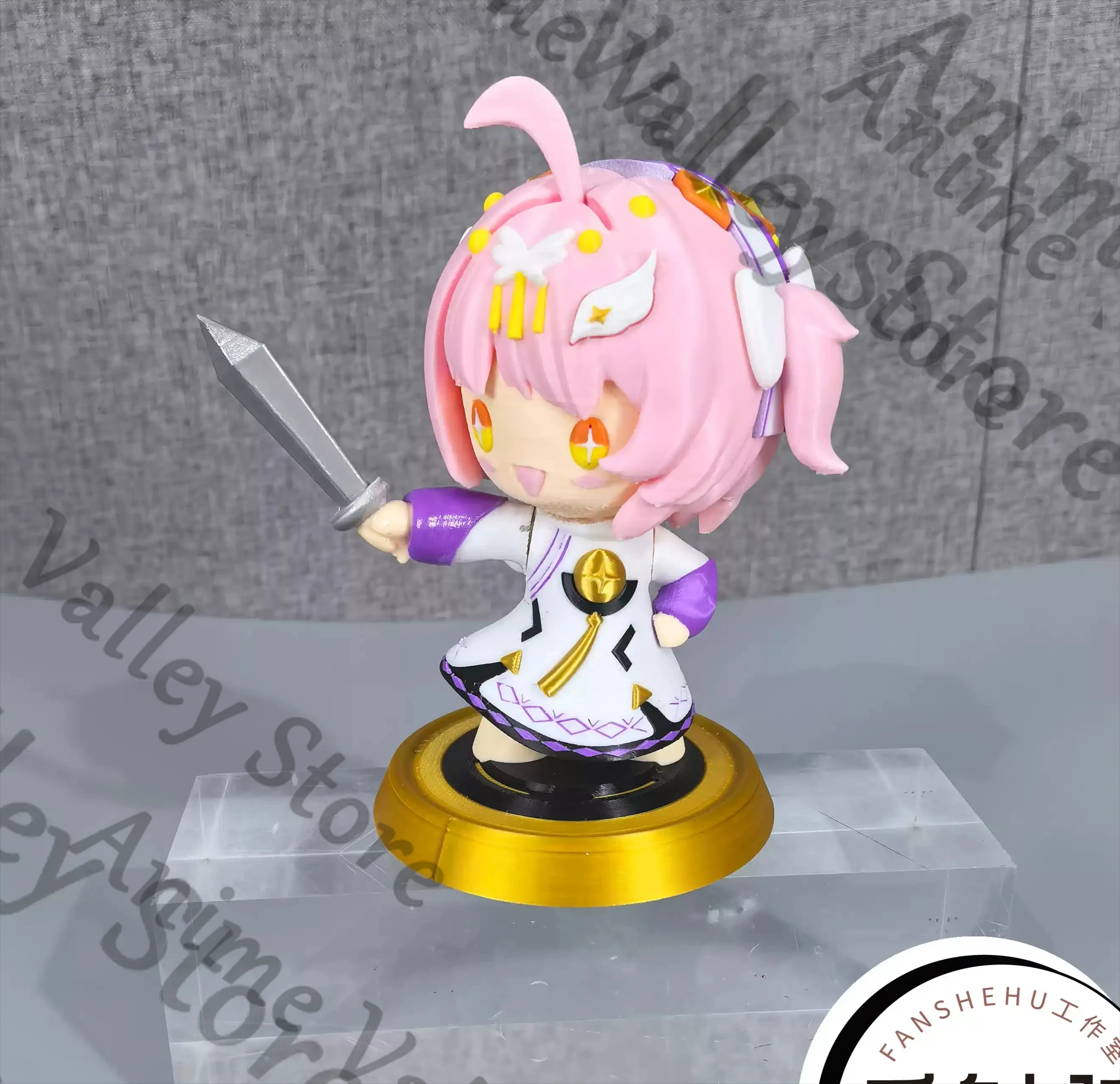 

Anime Wuthering Waves aemeath Cosplay Little savior Q Versions Figurine Garage Kits Cartoon cute Model Desktop Ornament Gift