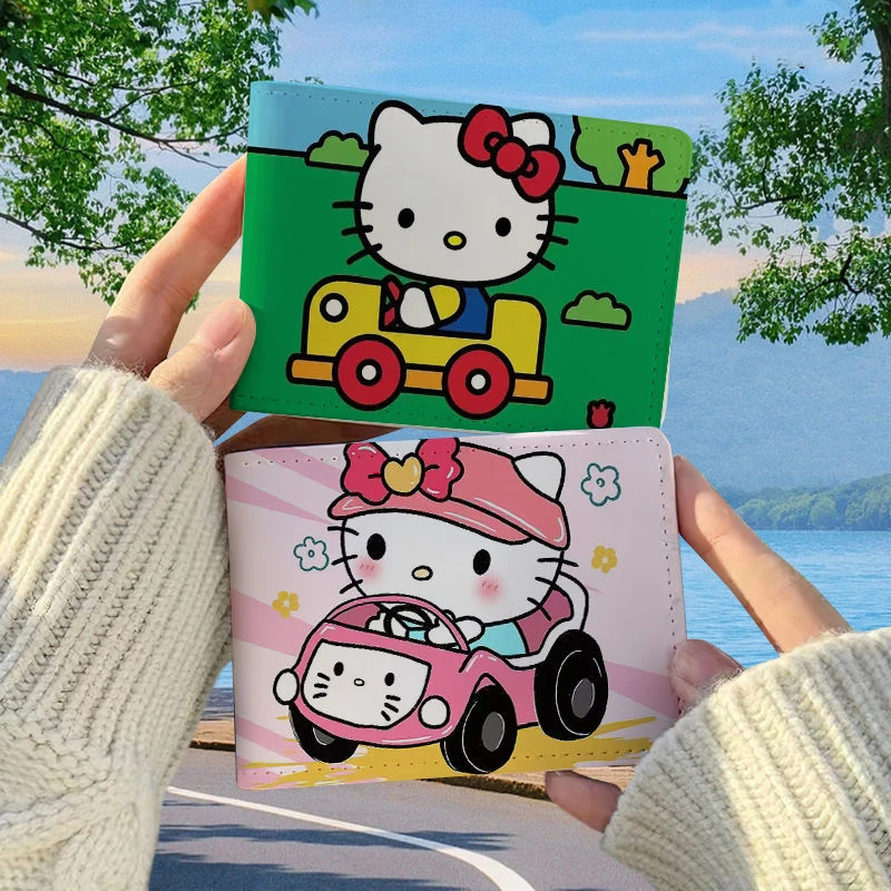 Kawaii Sanrio Hobby Hello Kitty Cartoon Girl's Driving License Driver's License Protective Cover 2-In-1 Give Gifts To Girlfriend