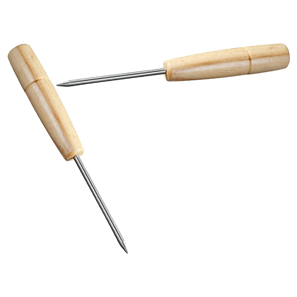 

2 pcs Ice Heavy Duty Wood Handle Stainless Steel Ice Crusher Tool For Kitchen Bar Camping Bartending