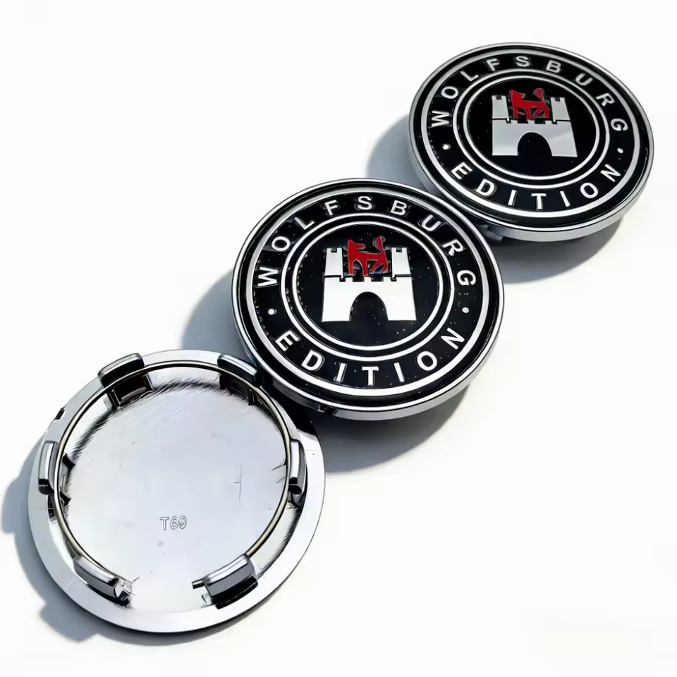 4x 69mm Volkswagen Nabendeckel Radkappen wolfsburg – Bild 4