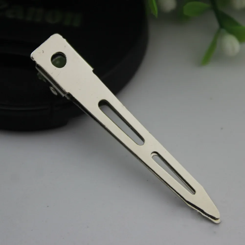 

20Pcs Stainless Steel Hair Clips Single Prong Curling Clamps for Pin Curls Hair Crafts Clothing Drying Office