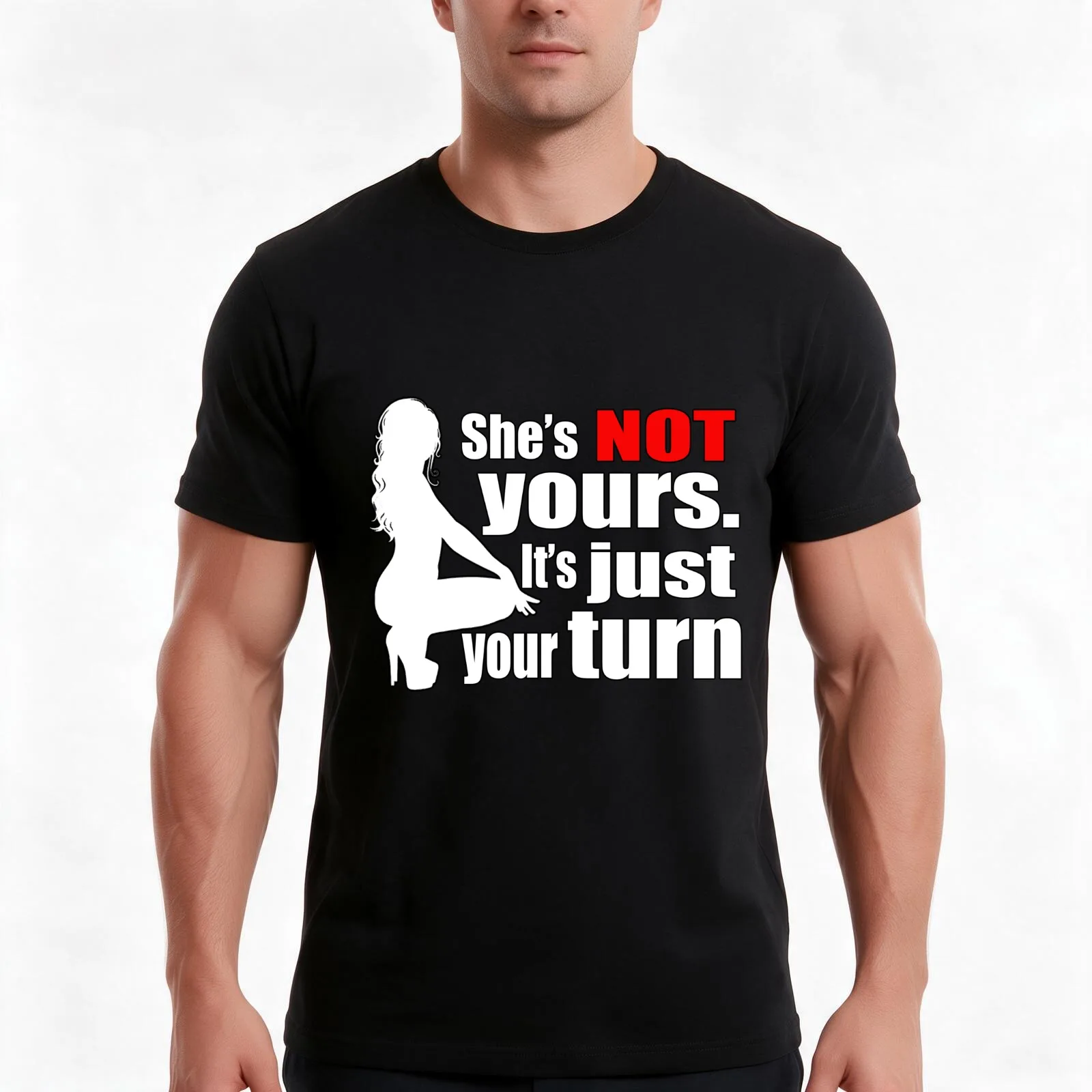 She's NOT yours. It's just your turn - red pill Mgtow Matrix design T-Shirt Summer Casual Cotton Tee Oversized Streetwear Tops