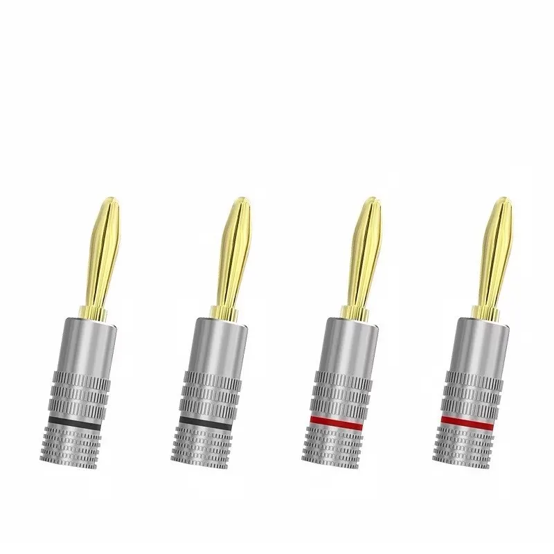 

Banana head speaker cable, speaker cable, gold-plated double screw jack audio cable, home theater amplifier