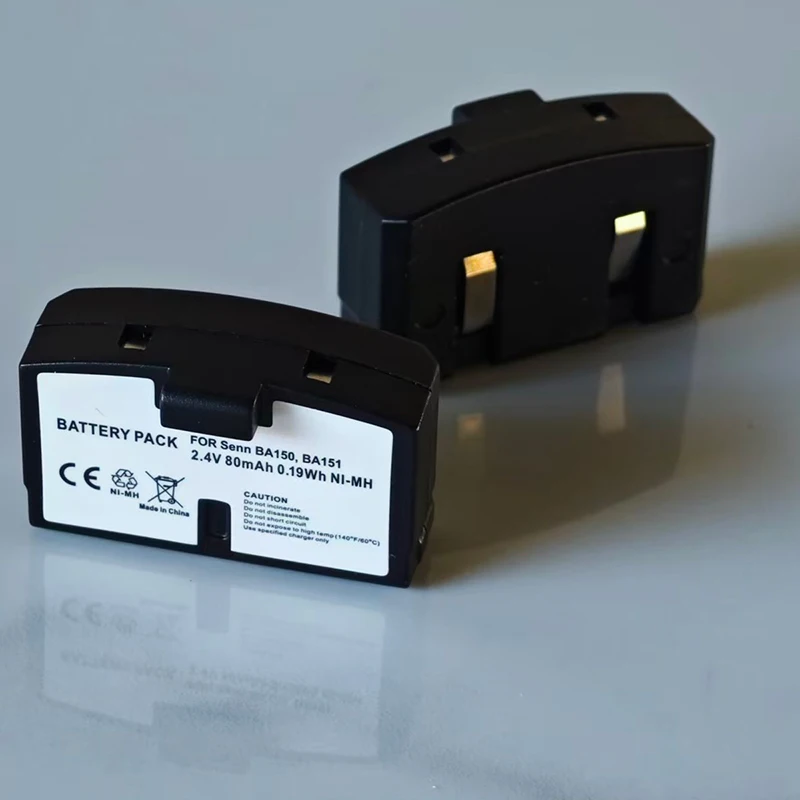 2.4V 80mAh BA150 BA151 Replacement Battery for Sennheiser RS40 RI250 A200 Battery  HDI302 SET250-J Headset Battery