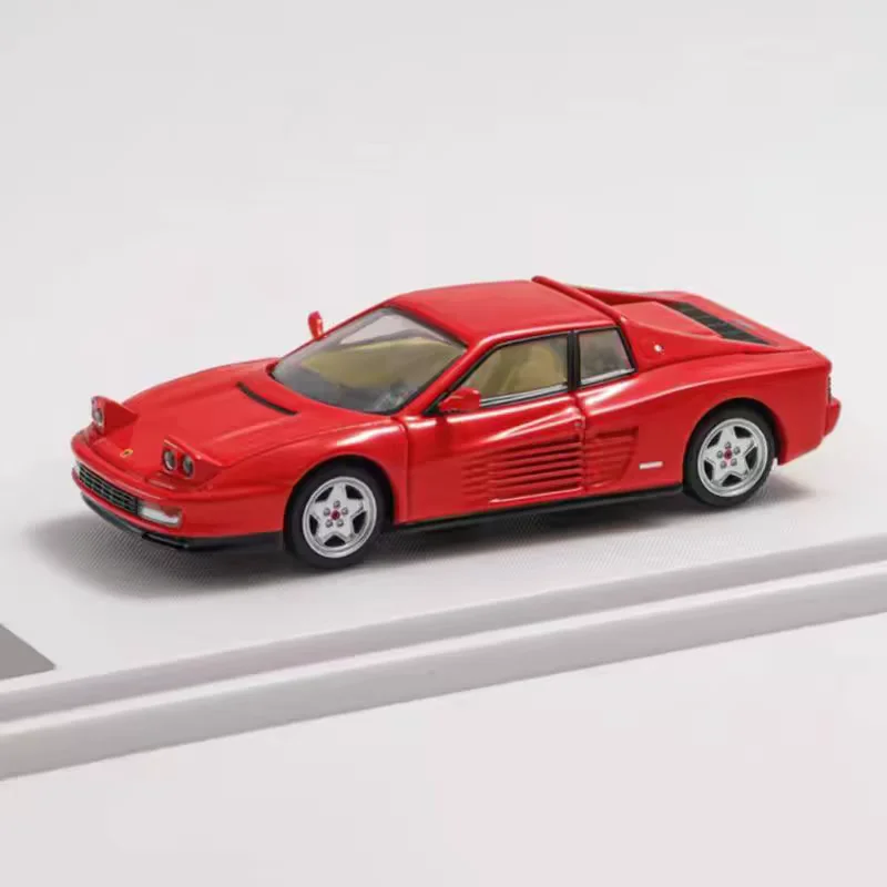 1:64 Лампа Testarossa с открытой задней крышкой, литая под давлением модель из сплава, детская коллекция декоративных игрушек, праздничные подарки для детей.