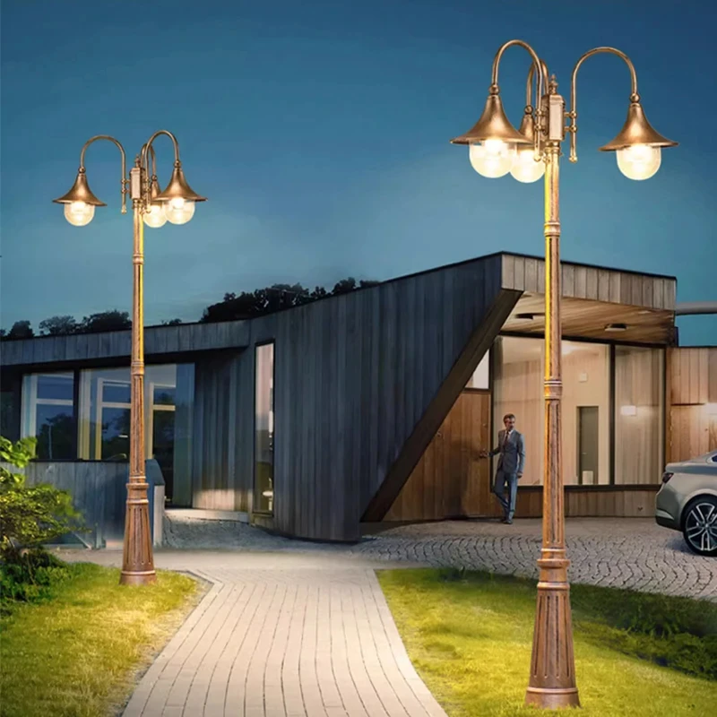 Imagem -02 - Outdoor Impermeável Led Street Light Garden Villa High Pole Lawn Light Lâmpada de Gramado ao ar Livre 85265v Alta Luz de Paisagem 3m