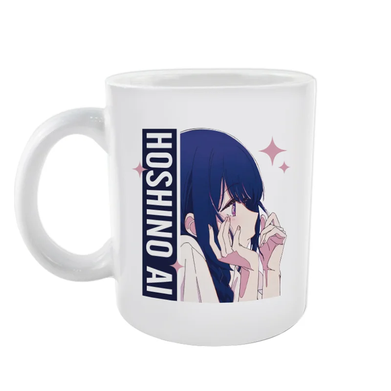 Anime Oshi No Ko Ruby Aqua Hoshino Ai Arima Kana tazas Cosplay cerámica café taza de agua hombres mujeres dibujos animados taza para beber regalo de Navidad