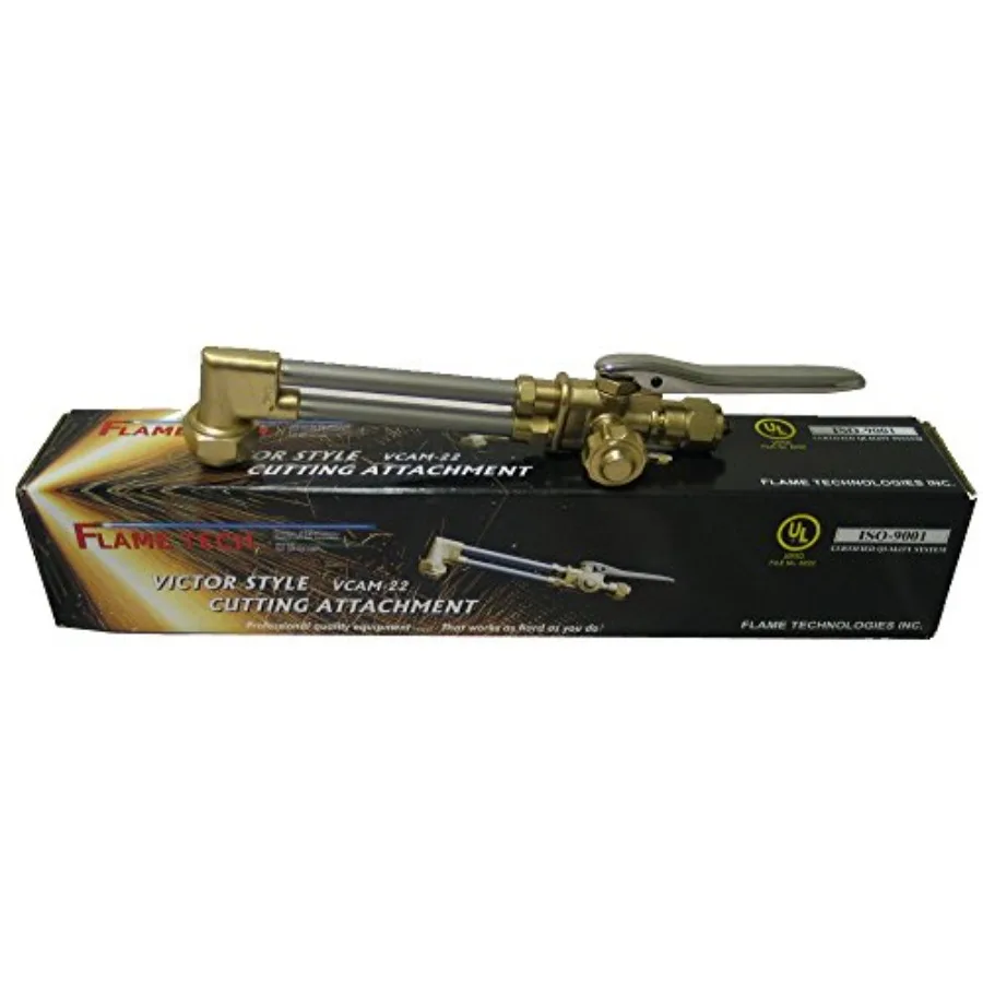 

Flame Tech Medium-Duty Cutting Attachment Two Stainless Steel Tubes and Lever Victor Compatible Tool Kit Tested in The USA VCAM
