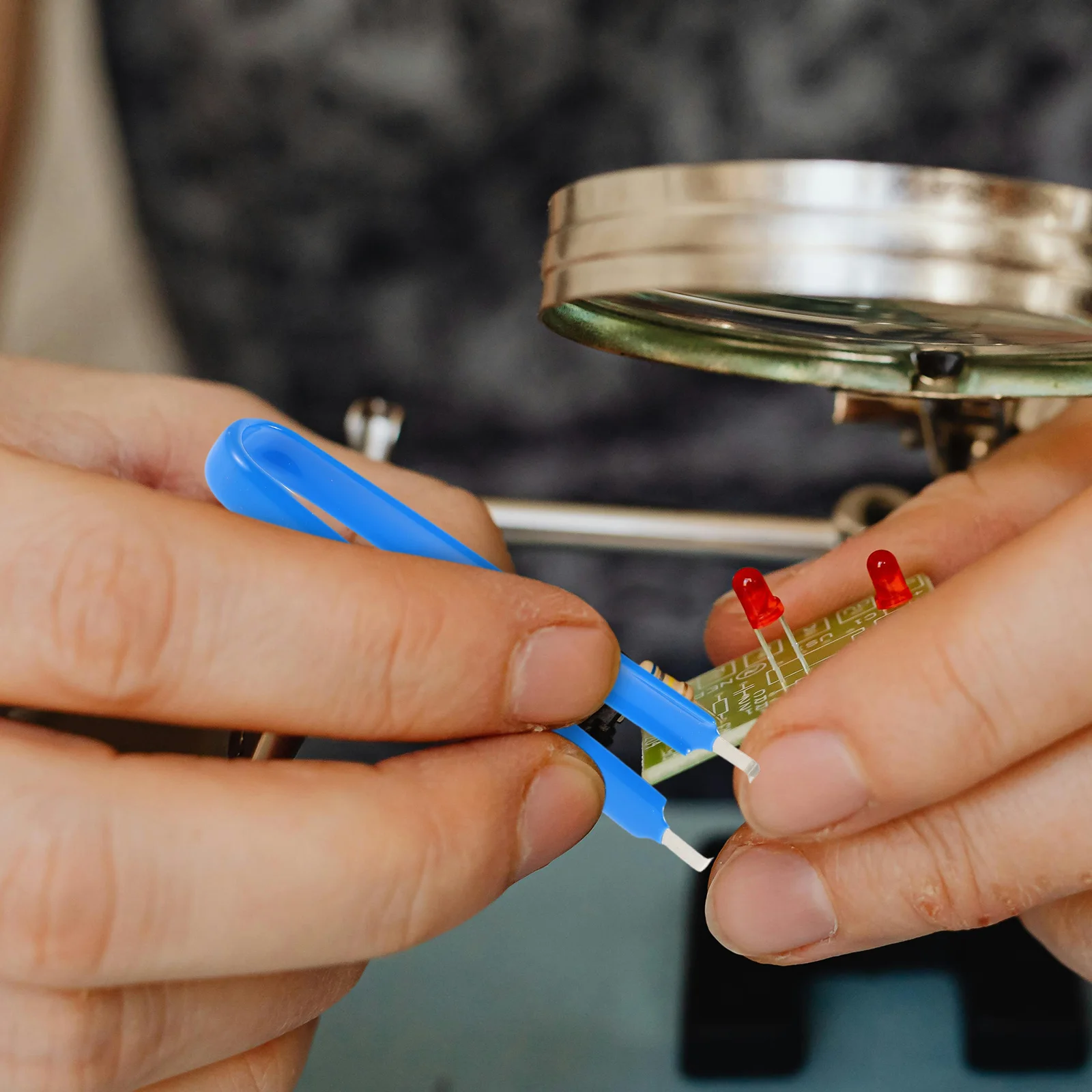 

1 set 1 Set Of Ic Chip Puller Tool, Electronic Component Grabber For Small Parts Pickup, Metal Claw Holder, Screw Gripper, Chip