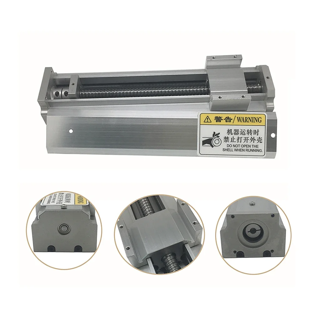 80mm Width Waterproof Dustproof Fully Enclosed Module Linear Rail Guide Slide Ballscrew Sliding Table for 57 Stepper Motor Drive
