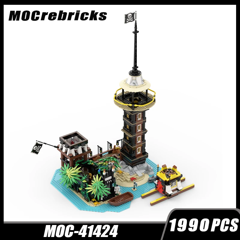 Street View Architecture Series Medieval Iighthouse MOC-41424 Building Block DIY Model Collection Experts Education Brick Toys