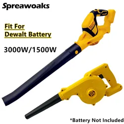 1500W/3000W Cordless Air Blower Electric Dust Collector Leaf Duster Garden Power Tools For Dewalt 18V 20V Battery