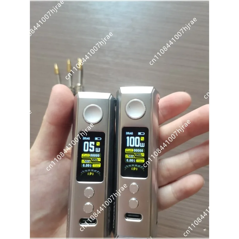 100W Cordless Soldering Iron Rechargeable Li-ion Battery Portable Soldering Tool Temperature Control Used Not New