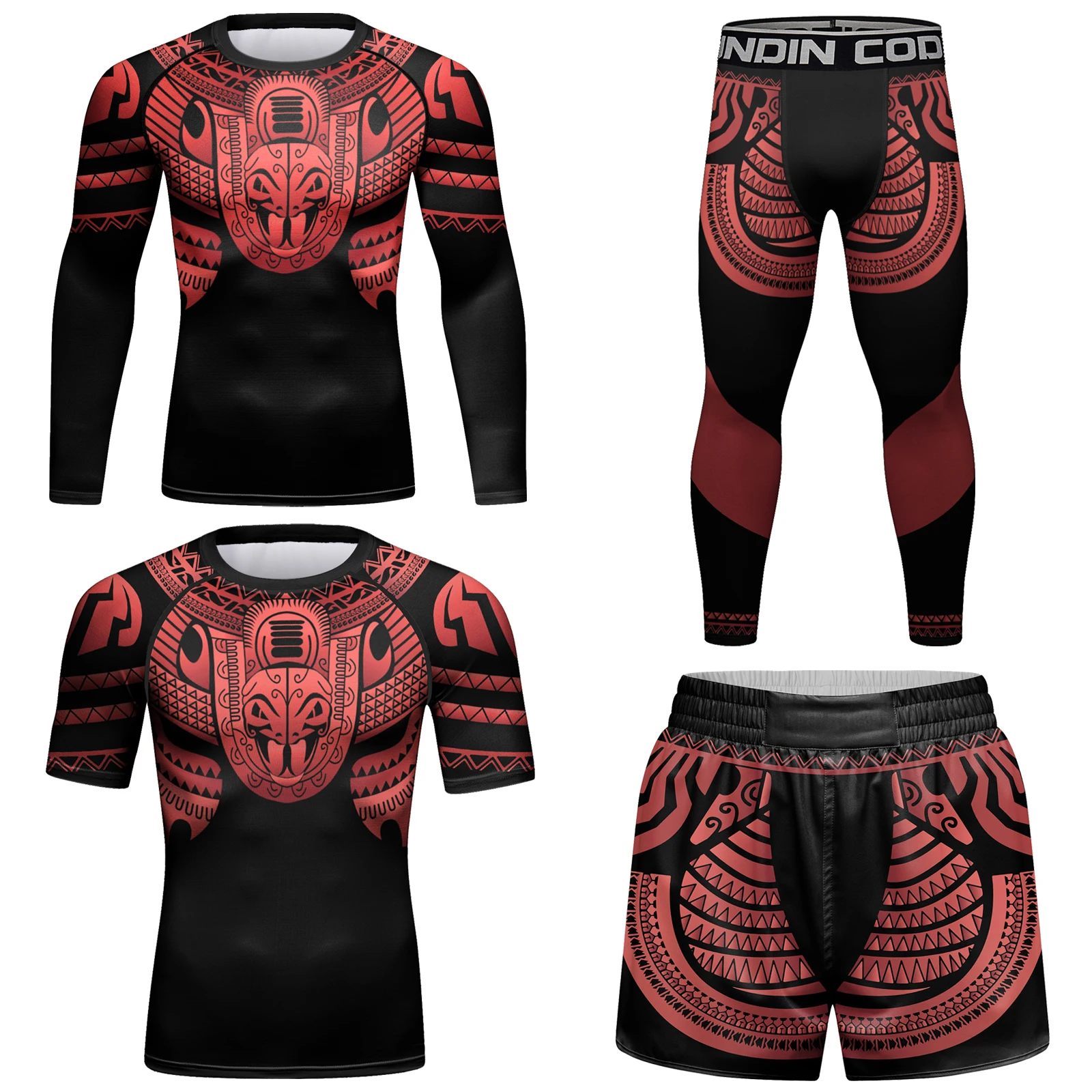 

Взрослые мужчины, высококачественная компрессионная рубашка + шорты, комплект MMA BJJ, быстросохнущая спортивная одежда для тренировок, фитнеса