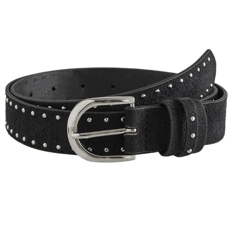 Durability Casual Belt Women's Leather Waistband Vintage Western Waist Belts