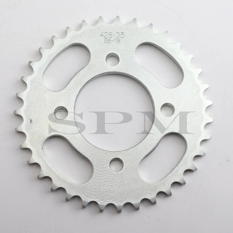 428 35 tooth 35T 58MM Rear Chain Sprocket For ATV Quad Pit Dirt Bike Buggy Go Kart Motorcycle Motor Parts 428-35T