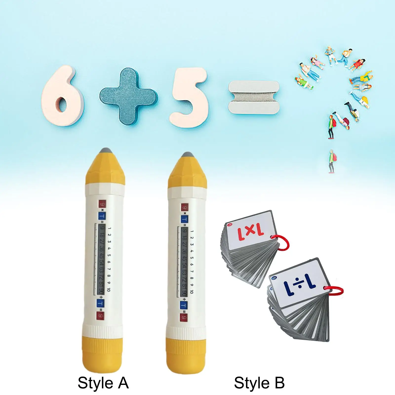Multiplication and Division Learning Pen Lightweight Learning Toy for Kids Math Teaching Educational Toy for Home School