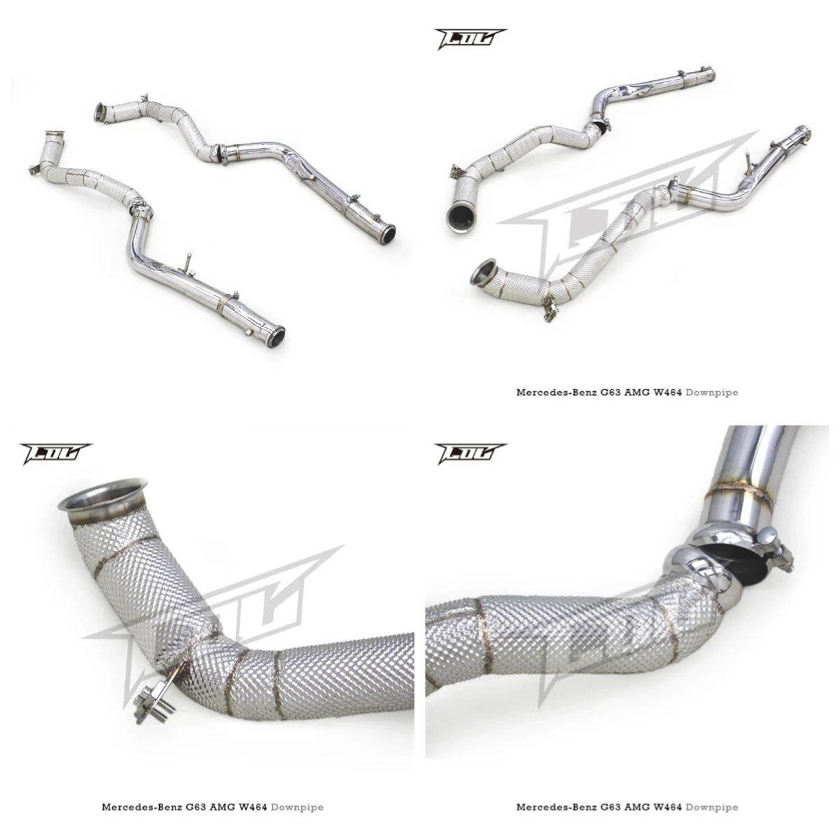 COC Sport Exhaust Downpipe for  G63 W464 4.0T 2019-2023 Stainless Steel Exhaust System