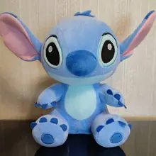 Quente disney dos desenhos animados azul rosa ponto bonecas de pelúcia anime brinquedos lilo e ponto stich brinquedos de pelúcia presentes de natal para crianças