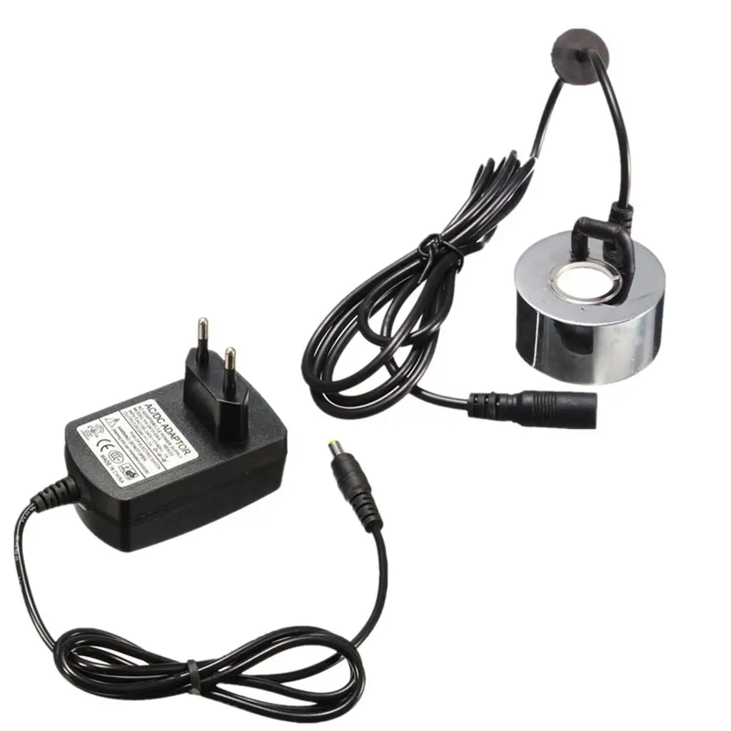 Ultrasonic Mist Maker with LED Light Indoor Air Humidifier Pond Atomizer for Home Decoration and Office Fountain
