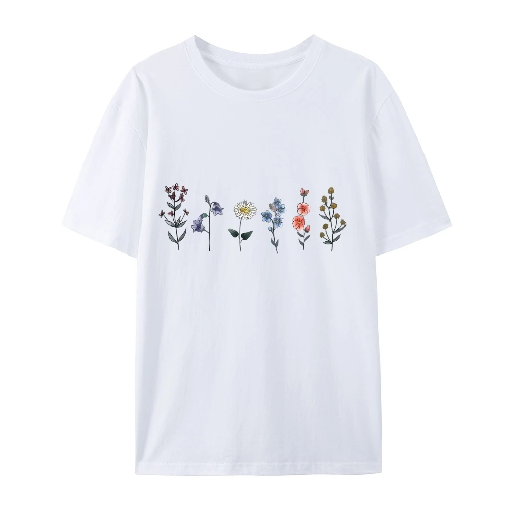 

Flowers Lemon Cute Cartoon Pattern Quality Oversized Acid Washed Y2K T Shirt men Vintage T-shirts Streetwear Mineral Wash Tee