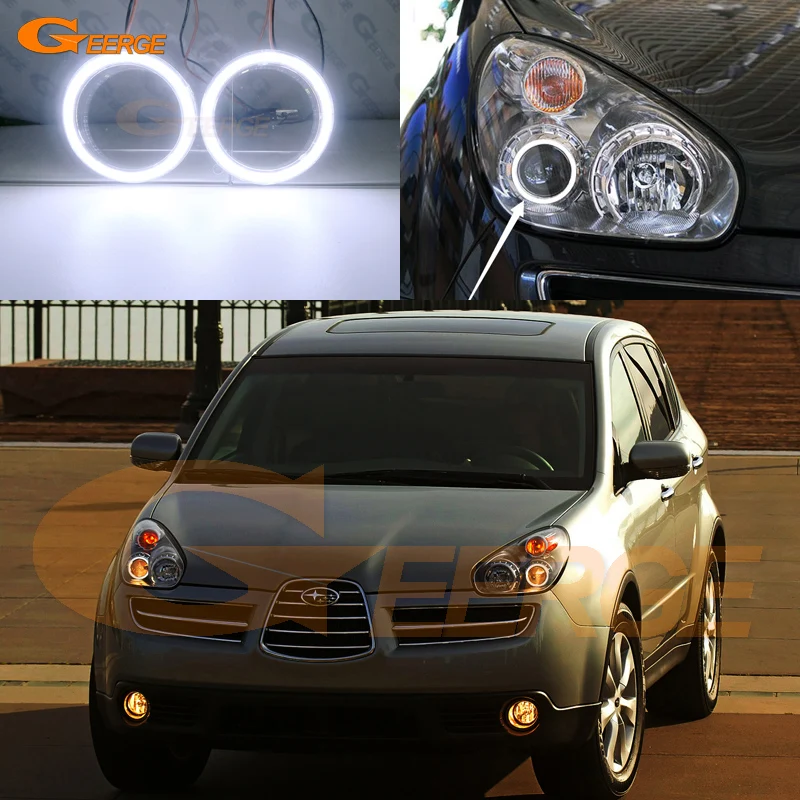 For Subaru Tribeca B9 2006 2007 2008 2009 2010 2011 2012 2013 2014 Day Light Ultra Bright COB Led Angel Eyes Kit Halo Rings