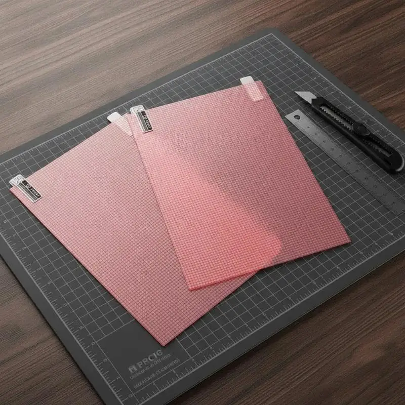 10Pcs Universal Screen Protector Film Anti Static Clear Protective Sheet, DIY Cutting Protective Film For Small Screen Devices
