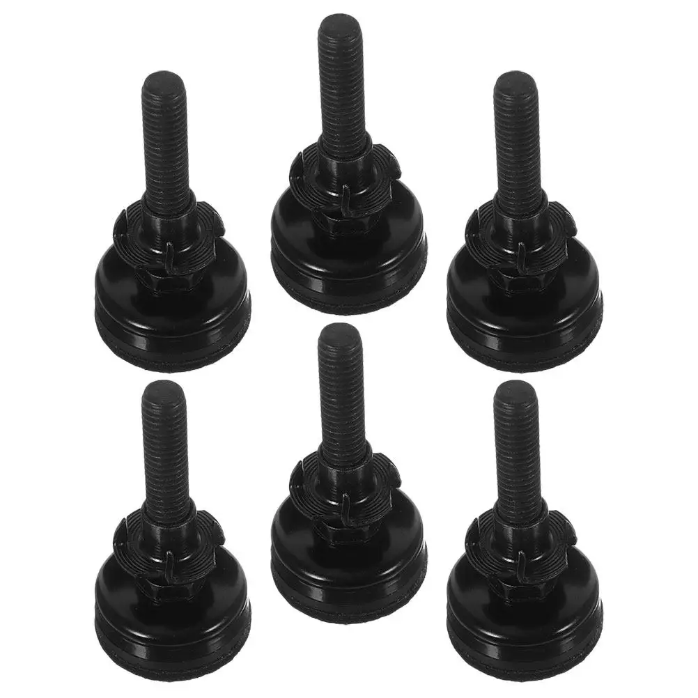 6Pcs Professional Adjustable Leveling Feet for Furniture Table Leg Extenders Sturdy Screw on Levelers with Anti Slip Pads