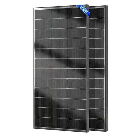 WERCHTAY 400W/200W 12V Double Sided Board Solar Systems Panels Monocrystalline 16BB Solar Cells PV Power for Home Rooftop Boat