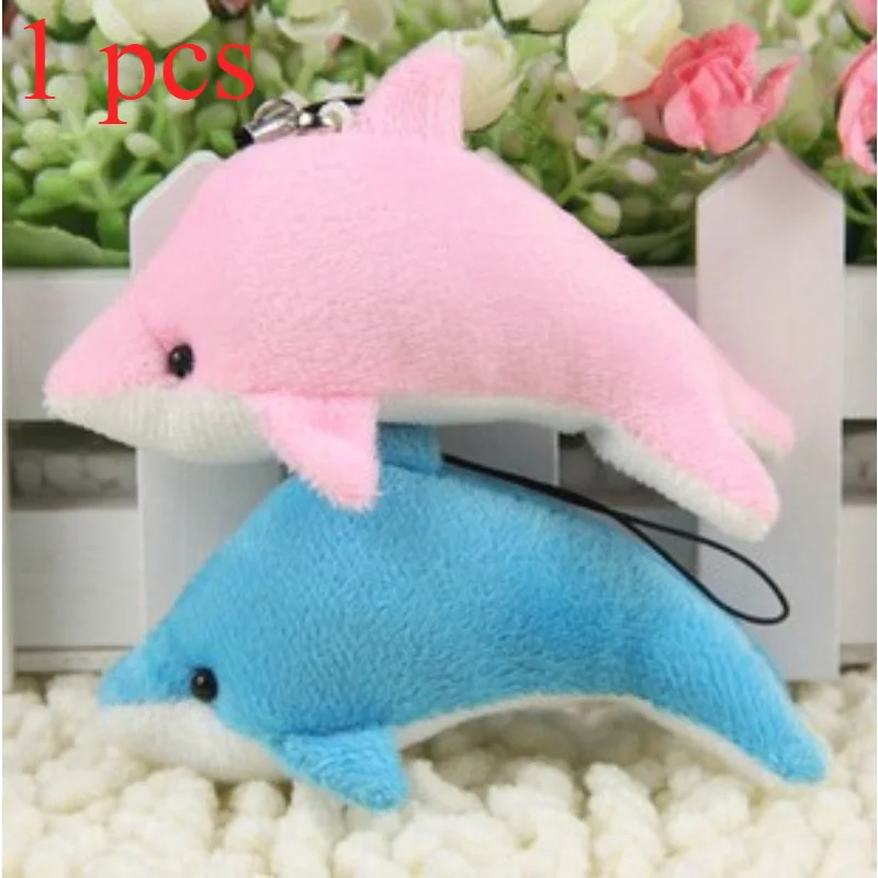 Plush Toy Dolphin Keychain Purse Mini Animals Memorial Gifts Keyring Pendant Fluffy Decorations Boys and Girls Toys Plush Gift