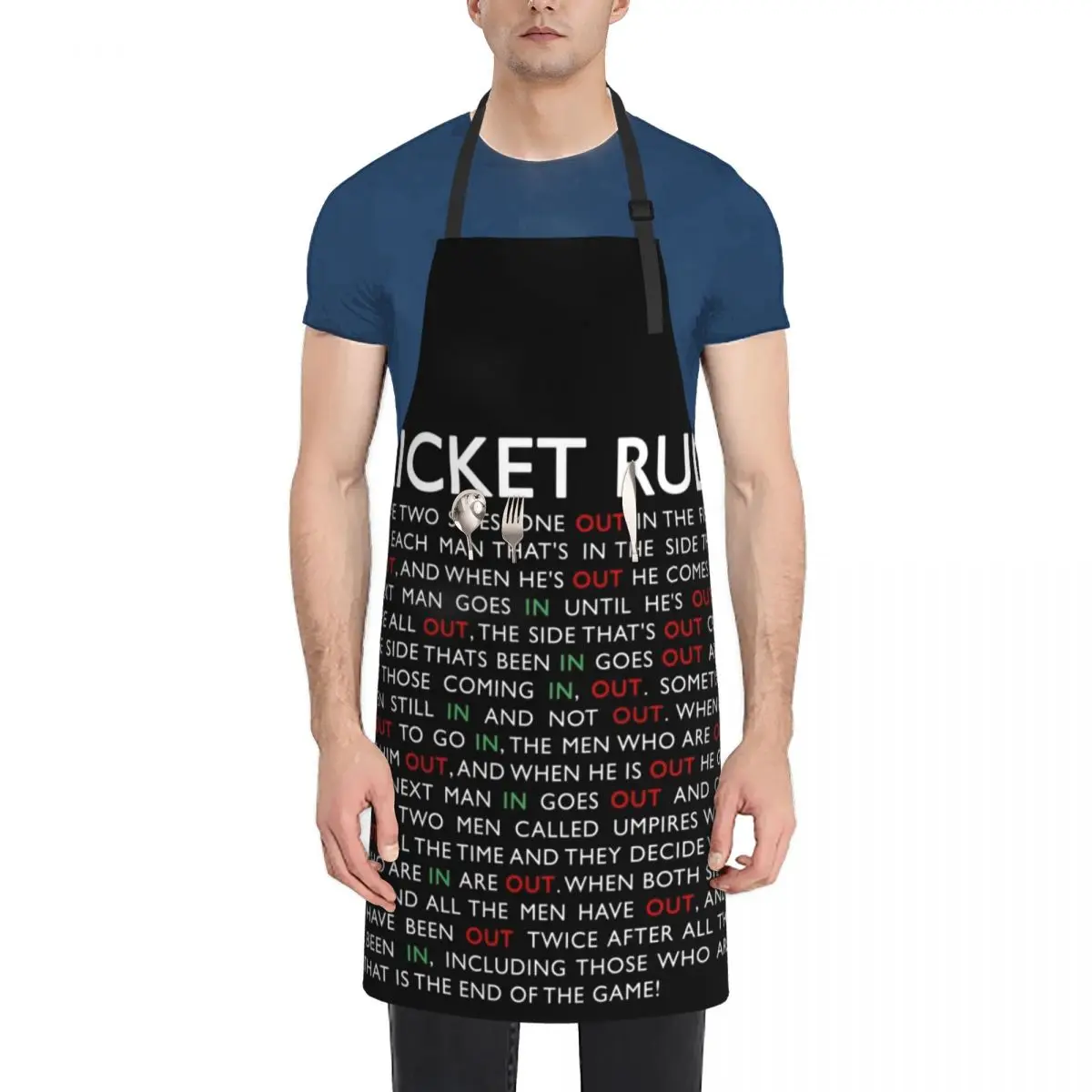 Cricket Rules Apron Kitchen accessories Hairdressing Apron