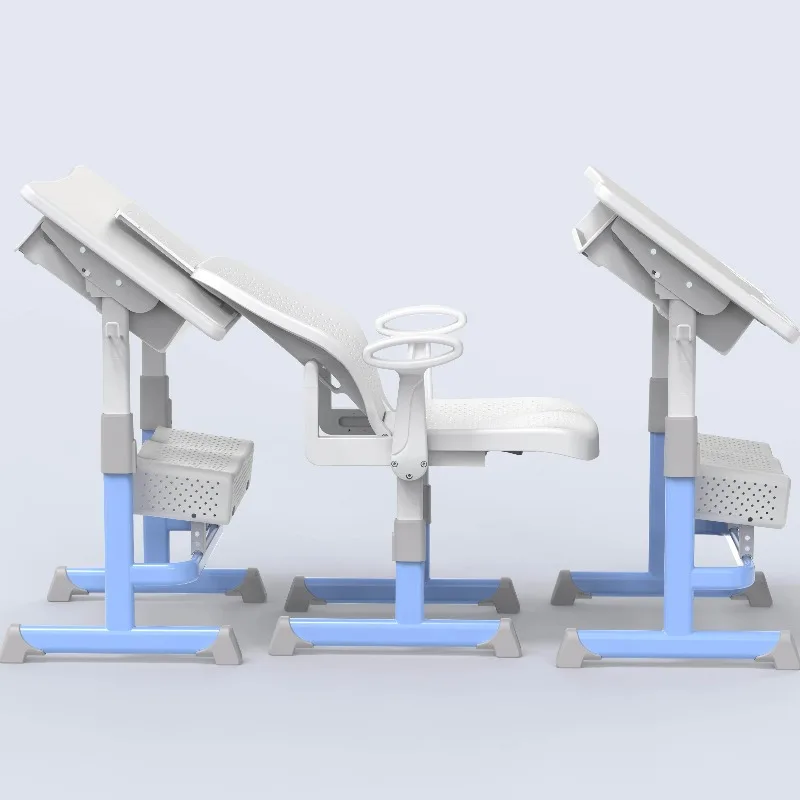 Lying lunch break desk and chair, multi-function lifting, foldable multi-level adjustment training course